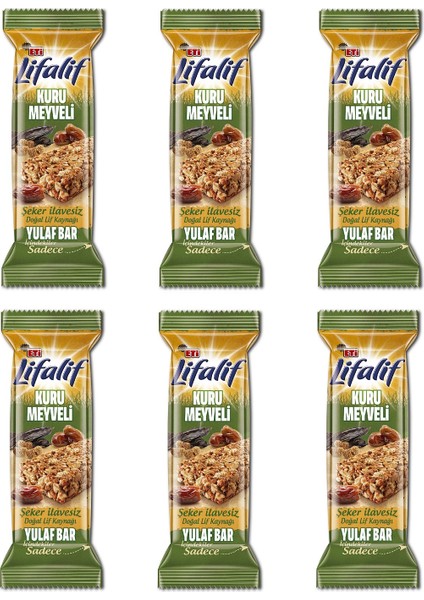 Lifalif Kuru Meyveli Yulaf Bar 35 g x 6 Adet fiyatları