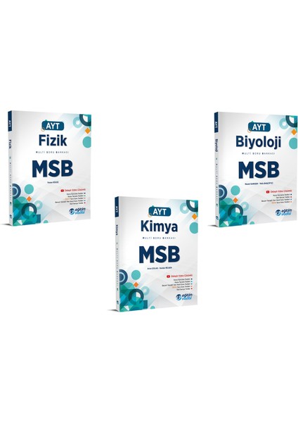 AYT Fizik Kimya Biyoloji MSB Multi Soru Bankası Seti 2023