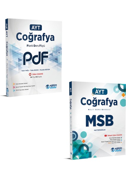 AYT Coğrafya PDF + MSB Seti V2 Kitap 2023