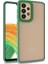 Casestreet Samsung Galaxy A73 Kılıf Flora Sert Silikon Arkası Cam Şeffaf Yeşil 1