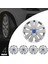 Ford Fiesta 15 Inç Jant Kapağı Amblemli Gri 4'lü Set 106 3