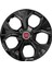 Fiat Panda 14 Inç Uyumlu Jant Kapağı Amblemli Piano Black 4'lü Takım 211 2