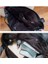 Moda Perçin Büyük Kapasiteli Kadın Omuz Yumuşak Rahat Siyah Kadın Alışveriş Lady Hobo Tote Seyahat Siyah Çanta (Yurt Dışından) 4