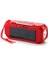 Güneş Enerjisi Şarj Bluetooth Hoparlörler Kablosuz Stereo Subwoofer Fener Fm Radyo ile Taşınabilir Açık Müzik Kutusu | Taşınabilir Hoparlörler Kırmızı (Yurt Dışından) 1