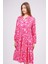 Pembe Desenli Elbise 3