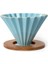 Ahşap Standlı Seramik Origami Dripper Turkuaz 1