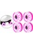 Pu Roller Skate Wheels LED Işık Yatakları Takılı Dış Mekan Parçaları 28 x 32 - 4 Adet (Yurt Dışından) 3