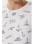 Baskılı % 100 Pamuk Bisiklet Yaka Slim Fit T Shirt Erkek T Shirt 222 Lcm 242047 1101 4