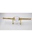 Mutfak Dolap Çekmece Kapak Mobilya Kulbu 64 mm Lüks Metal Kulp (Altın Renk) 5
