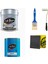 Aqualux Çok Amaçlı Ahşap Metal Cam Plastik Seramik Boyası 2.5lt+Astarix 2.5lt+Boyama Seti ANDEZİT40 1