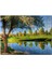 Kütüğün Üzerinde Miskinlik Eden Sarı Kedi 120 Parça Puzzle Yapboz Mdf (Ahşap) 1