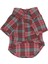 Red Plaid Kırmızı Ekose Kedi Köpek Gömleği Kedi Köpek Kıyafeti 2