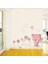 Duvar Sticker Bebek ve Çocuk Odası Dekorasyonu Pembe Sevimli Ayıcık Hediyelik Çıkartma 5