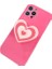 iPhone 13 Için Kalp Desenli Telefon Kılıfı - Pembe (Yurt Dışından) 2
