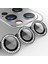 Apple iPhone 12 Pro Taşlı Kamera Lens Kırılmaz Cam Koruyucu Swarovski Taşlı Metal Çerçeveli Lens Koruma 2