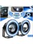 89 mm Buz Mavi Ice Blue Mercekli Angel LED Halkalı Sis Far Metal Gövde 4
