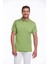 Fıstık Yeşili Regular Fit %100 Pamuk Basic Polo Yaka Tişört 1