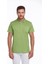 Fıstık Yeşili Regular Fit %100 Pamuk Basic Polo Yaka Tişört 2