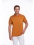 Erkek Turuncu Regular Fit Merserize %100 Pamuk Basic Polo Yaka Tişört 1