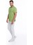 Erkek Fıstık Yeşili Regular Fit Merserize %100 Pamuk Basic Polo Yaka Tişört 3