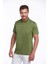 Erkek Yeşil Regular Fit Merserize %100 Pamuk Basic Polo Yaka Tişört 1