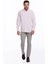Erkek Pembe Comfort Fit %100 Pamuk Uzun Kollu Basic Gömlek 4