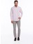 Erkek Pembe Comfort Fit %100 Pamuk Uzun Kollu Basic Gömlek 5