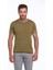 Erkek Yeşil Slim Fit Basic Bisiklet Yaka Triko Tişört 1