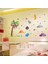Sevimli Çift Hayvanlar Çocuk ve Bebek Odası Duvar Dekorasyonu Xl Pvc Duvar Sticker 1
