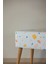 Iskandinav Desenli Retro Ahşap Puf & Bench 3