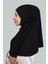 İkili Set Pratik Eşarp Hazır Türban Ve Hijab Tesettür Bonesi (Xl) - Siyah 3