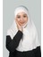 İkili Set Pratik Eşarp Hazır Türban Ve Hijab Tesettür Bonesi (Xl) - Ekru 3