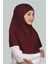 İkili Set Pratik Eşarp Hazır Türban Ve Hijab Tesettür Bonesi (Xl) - Bordo 2
