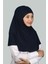 İkili Set Pratik Eşarp Hazır Türban Ve Hijab Tesettür Bonesi (Xl) - Lacivert 2