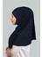 İkili Set Pratik Eşarp Hazır Türban Ve Hijab Tesettür Bonesi (Xl) - Lacivert 3