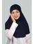 İkili Set Pratik Eşarp Hazır Türban Ve Hijab Tesettür Bonesi (Xl) - Lacivert 4