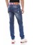 CD717 Mavi Logolu Erkek Jeans 4