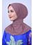 Belifanti Collection Kadın Tesettür Çıtçıtlı Bone Sandy Hijab Boyunluk Bone Gül Kurusu 3