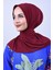 Kadın Tesettür Çıtçıtlı Bone Sandy Hijab Boyunluk Bone Bordo 3