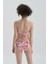 Fuşya - Beyaz Düşük Bel Bikini Alt 3