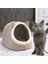 Kedi Köpek Evi Katlanabilir Kedi Evi Köpek Evi 34*40*35 Bej 1