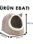 Kedi Köpek Evi Katlanabilir Kedi Evi Köpek Evi 34*40*35 Bej 2