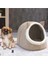 Kedi Köpek Evi Katlanabilir Kedi Evi Köpek Evi 34*40*35 Bej 3