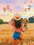 Yaz Güneşi Sayılarla Boyama SETI (40X50 cm Tuval Şasesine Gerili) 1