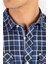 Slim Fit Kısa Kol Ekose Çift Cep Kapaklı Teksas Model Erkek Gömlek 4