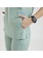 Likralı Dinamik Clower Doktor, Hemşire Forma Takım - Kadın, Mint Yeşil 3