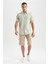Regular Fit Polo Yaka Kısa Kollu %100 Pamuk Gömlek M9432AZ22SP 2