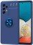 Samsung Galaxy A53 Kılıf Silikon Ravel Yüzüklü Standlı Kamera Korumalı + Cam 1