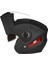 Motosiklet Çift Visor Flip Up Modüler Tam Yüz Kask Yetişkinler İçin Bir Boyut Mat Siyah (Yurt Dışından) 2