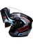 Tam Yüz Flip Up Motosiklet Kask Motocross Helm Hafif Off-Road Siyah (Yurt Dışından) 2
